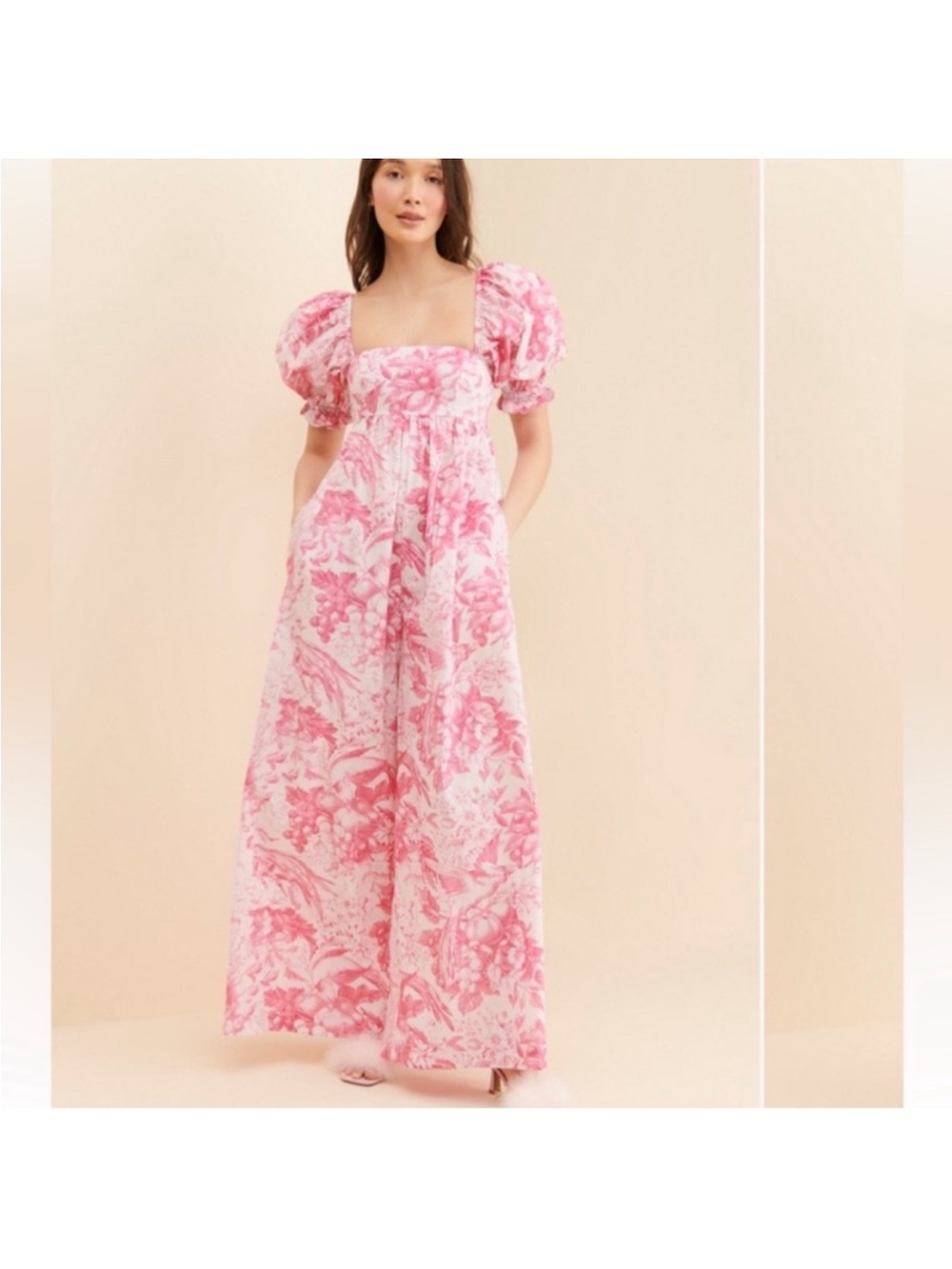Selkie The Babydoll Toile Hamptons Jumpsuit